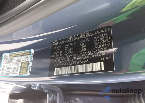 2025 Hyundai Tucson Sel Convenience z USA, uszkodzony, nr VIN 5NMJCCDE6SH526655